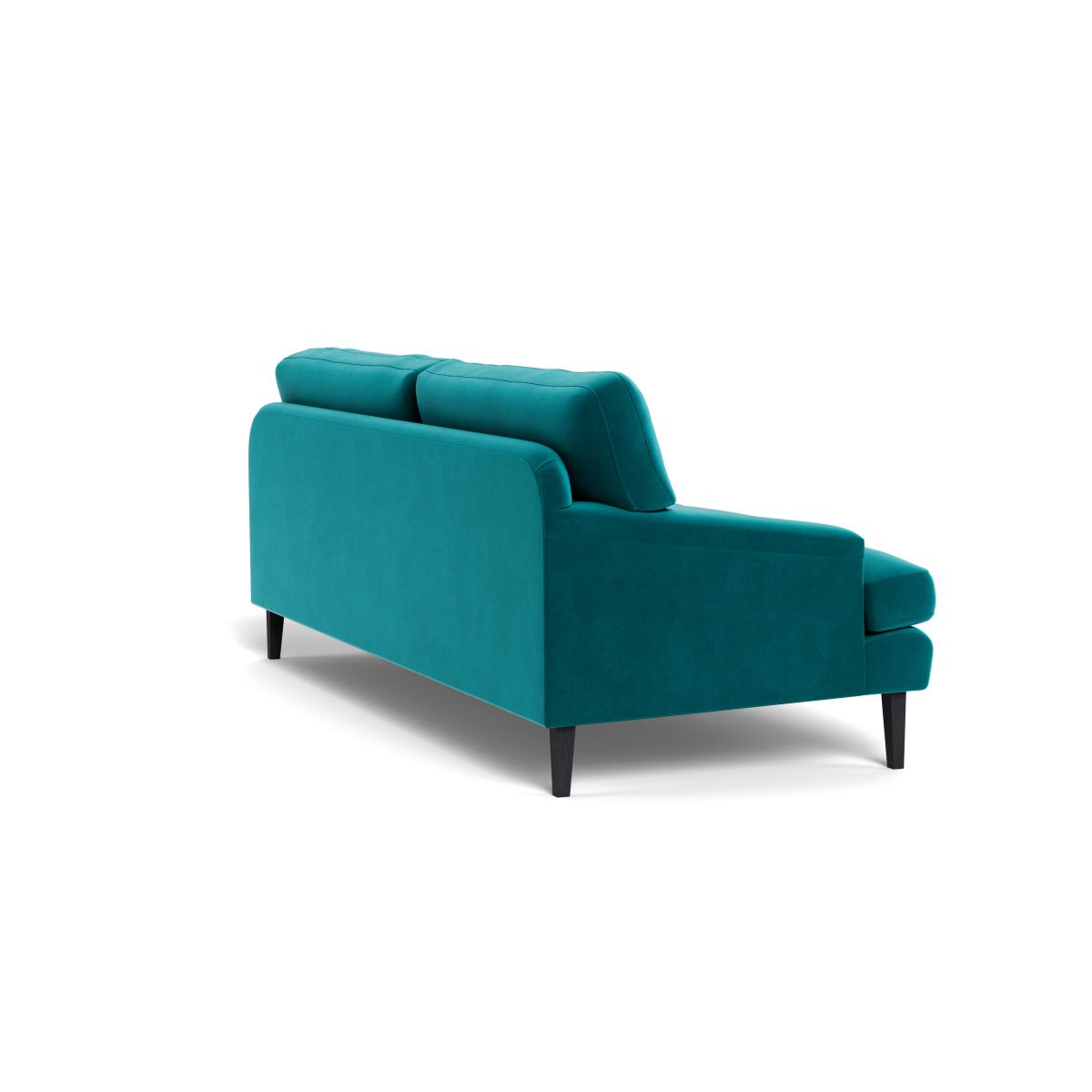 Heal's Stanton 4 Seater Sofa Smart Velvet Petrol Natural Feet – image 5