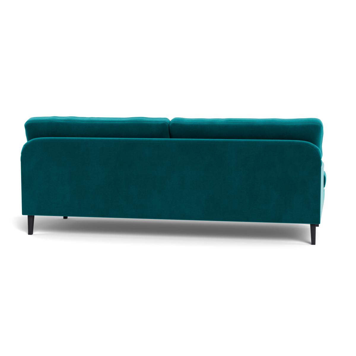 Heal's Stanton 4 Seater Sofa Smart Velvet Petrol Natural Feet – image 6