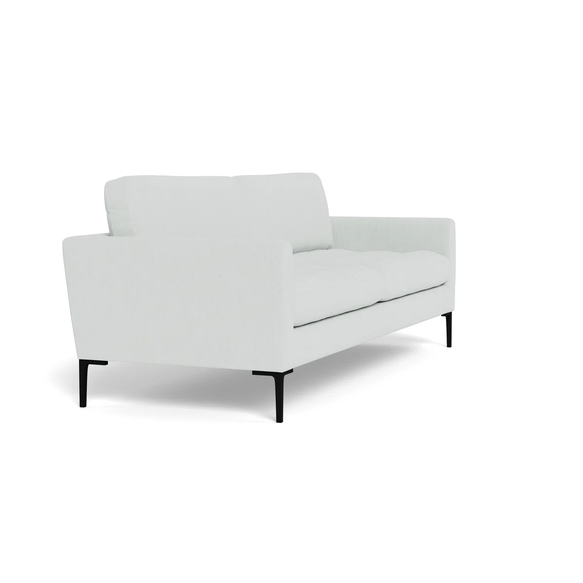 Heal's Eton 4 Seater Sofa Broad Weave Tin Brass Feet - Heal's UK Furniture – image 2