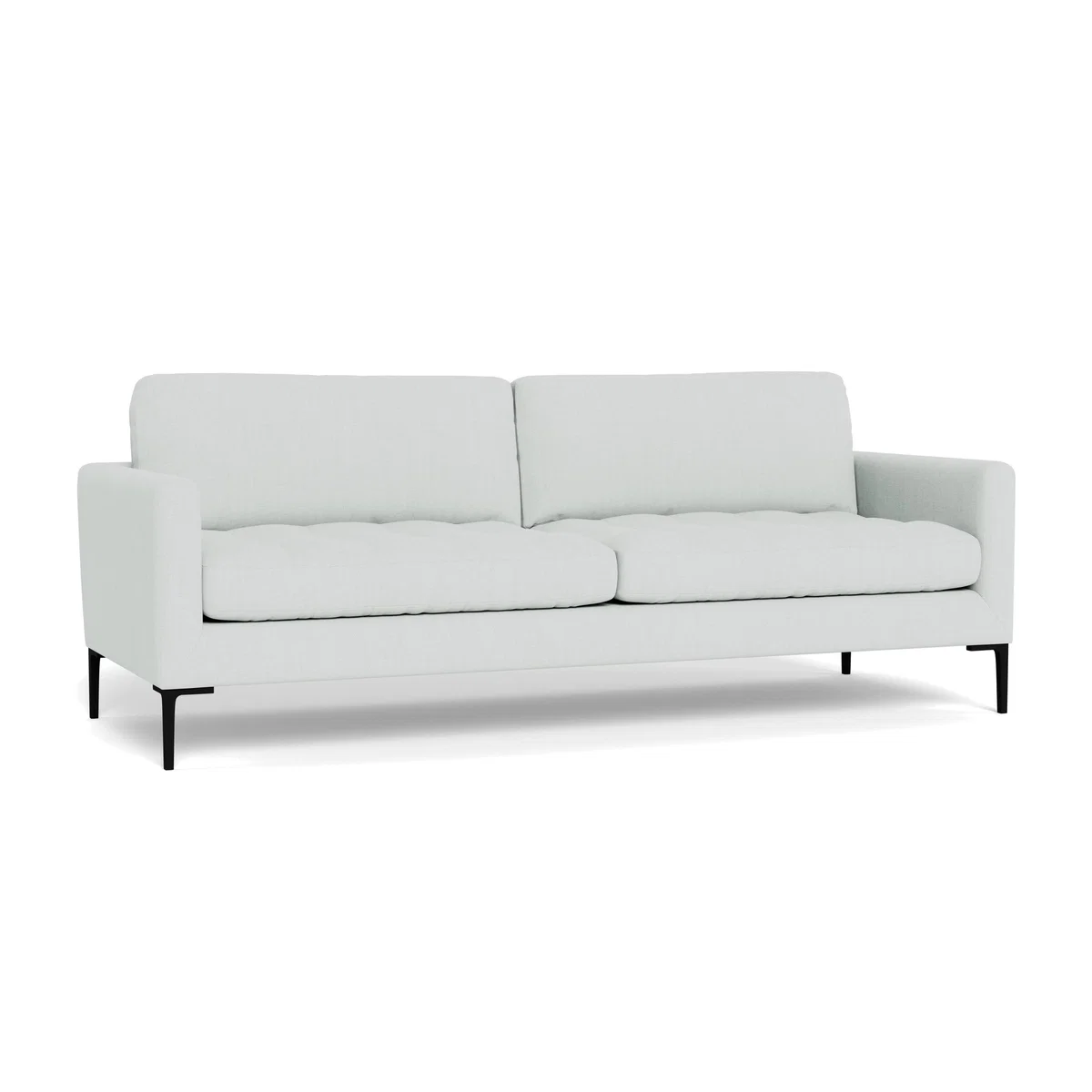 Heal's Eton 4 Seater Sofa Broad Weave Tin Brass Feet - Heal's UK Furniture – image 1