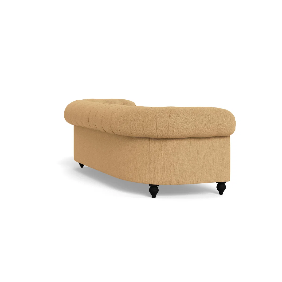 Heal's Fitzrovia 4 Seater Sofa Smart Linen Mix Sand Natural Oak Feet - Heal's UK Furniture – image 4