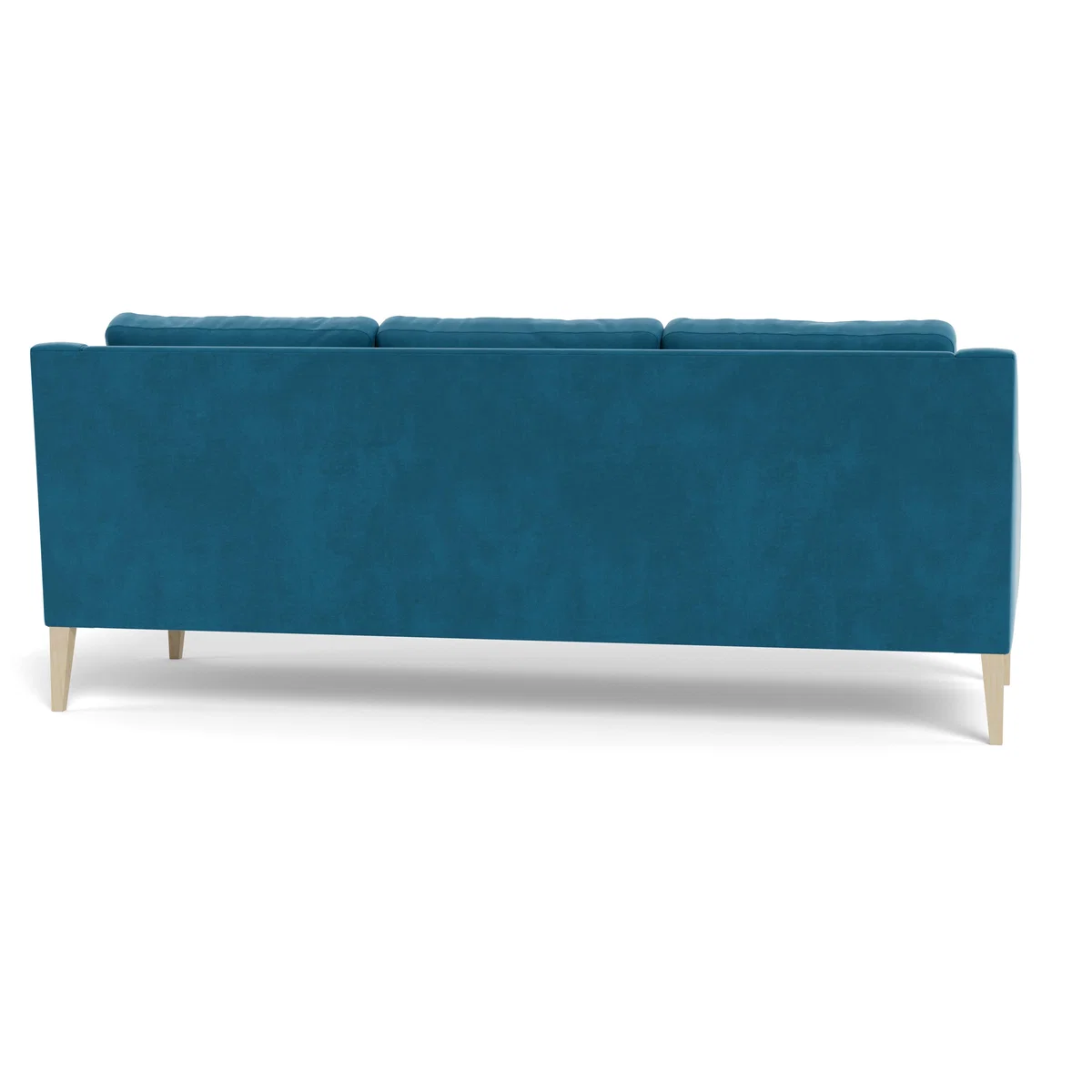 Heal's Richmond 4 Seater Sofa Smart Velvet Ocean Black Feet – image 6