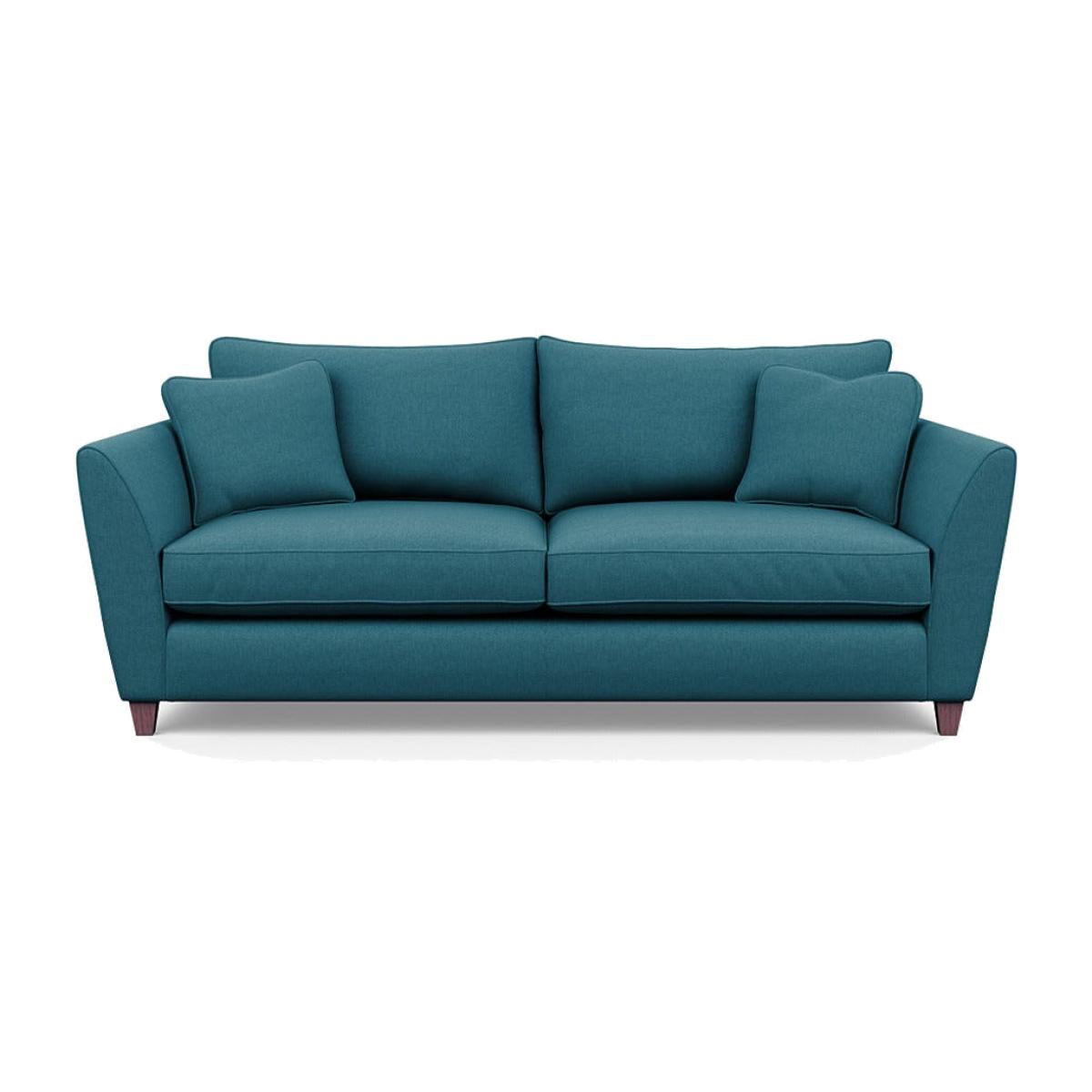 Heal's Torino 4 Seater Sofa Brushed Cotton Cadet Dark Brown Feet - Heal's UK Furniture