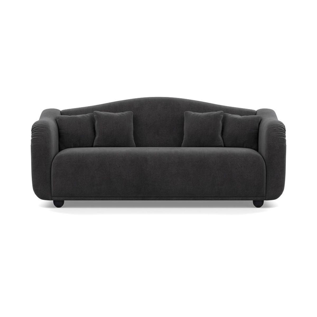 Heal's Tetbury 4 Seater Sofa Smart Luxe Velvet Nickel Black Beech Feet – image 2