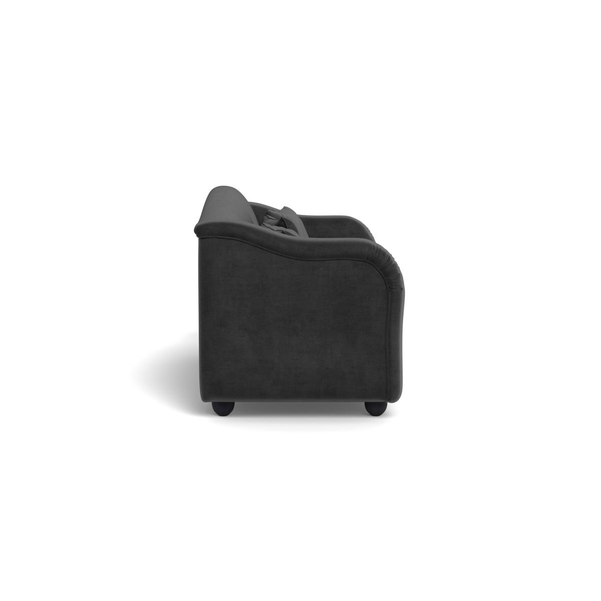 Heal's Tetbury 4 Seater Sofa Smart Luxe Velvet Nickel Black Beech Feet – image 4