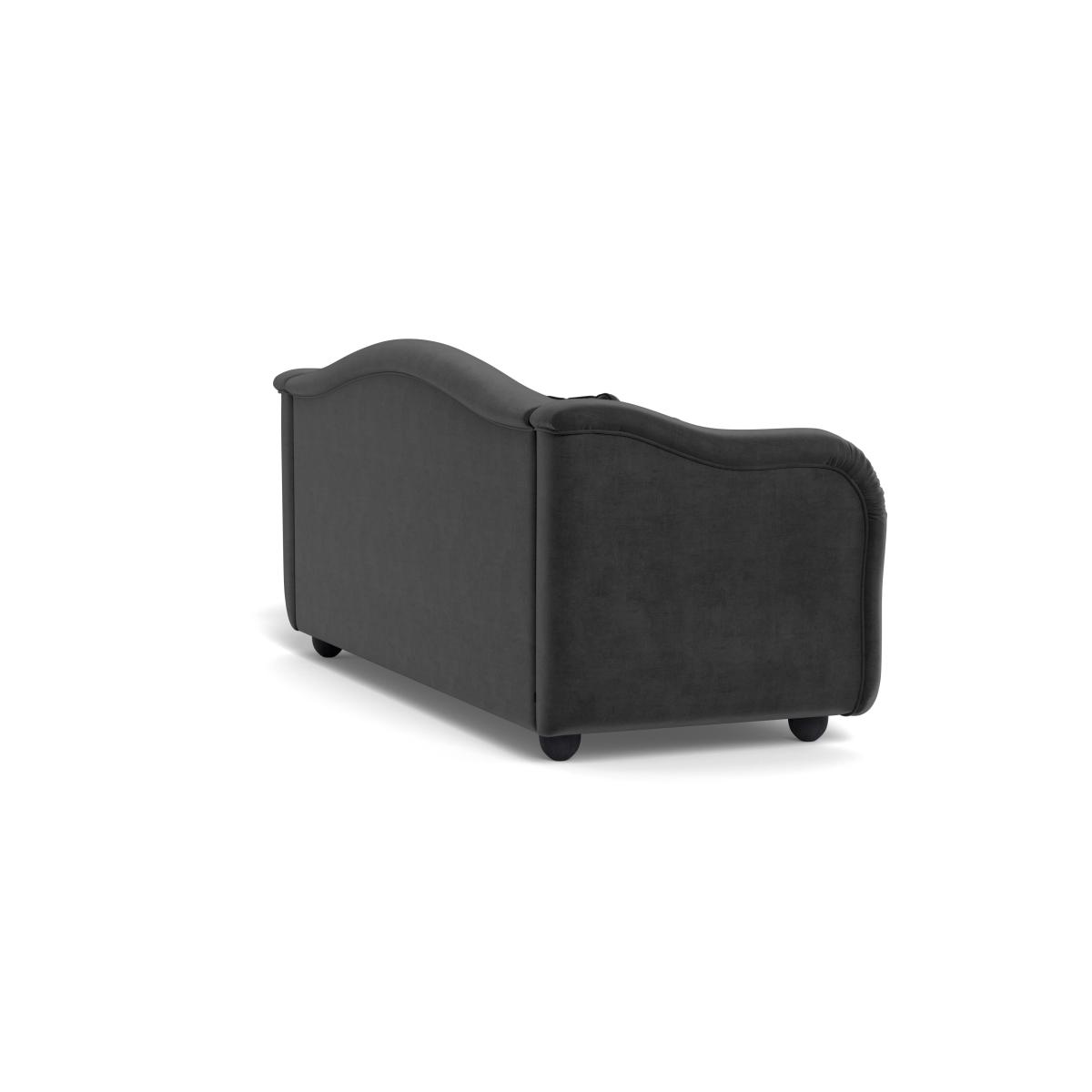 Heal's Tetbury 4 Seater Sofa Smart Luxe Velvet Nickel Black Beech Feet – image 5