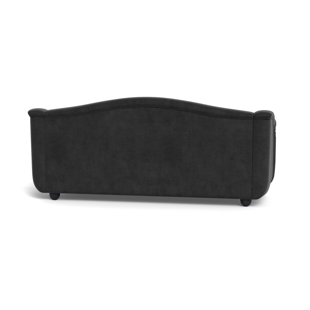 Heal's Tetbury 4 Seater Sofa Smart Luxe Velvet Nickel Black Beech Feet – image 6