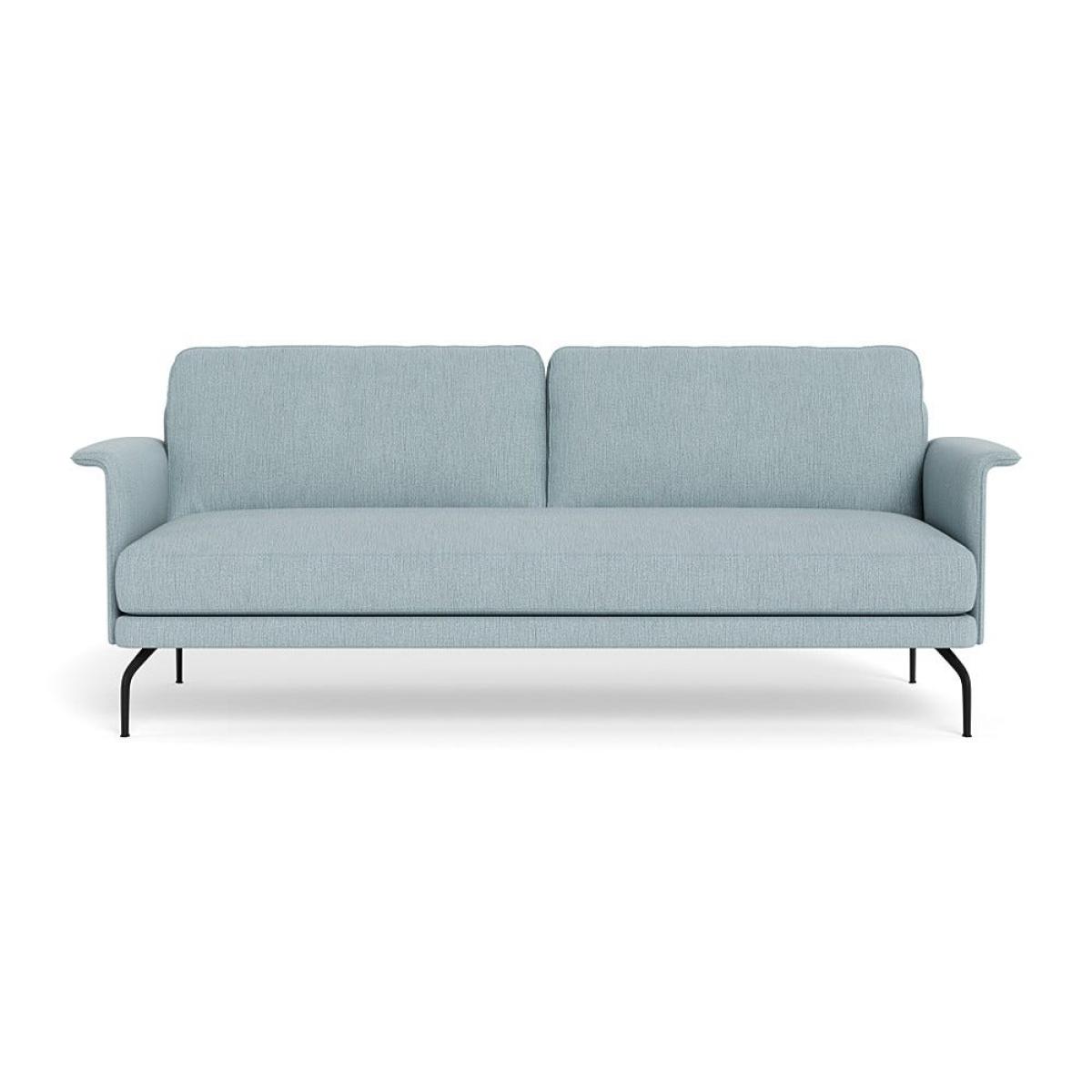 Heal's Iver 4 Seater Sofa Smart Linen Mix Duck Egg Black Feet – image 2