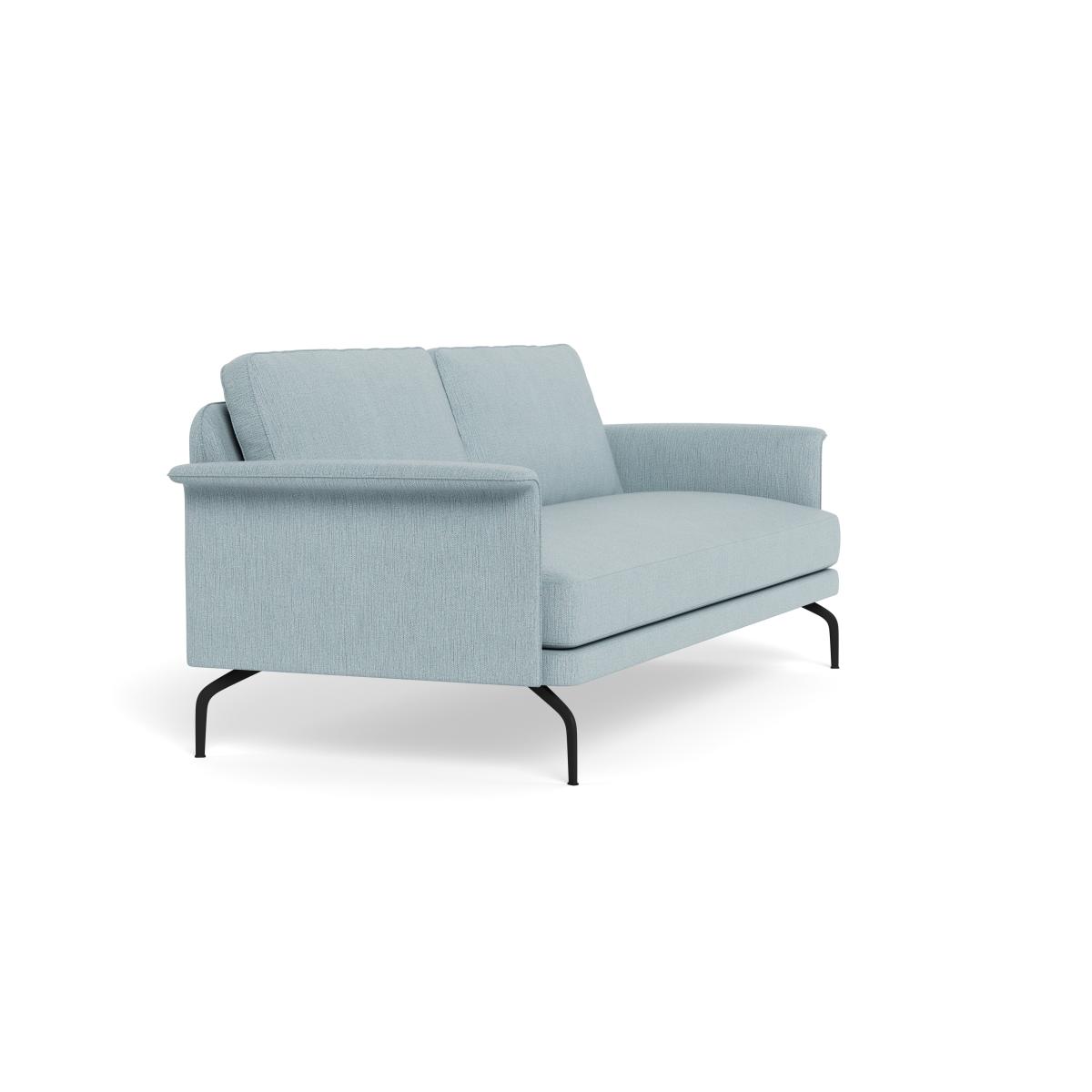 Heal's Iver 4 Seater Sofa Smart Linen Mix Duck Egg Black Feet – image 3