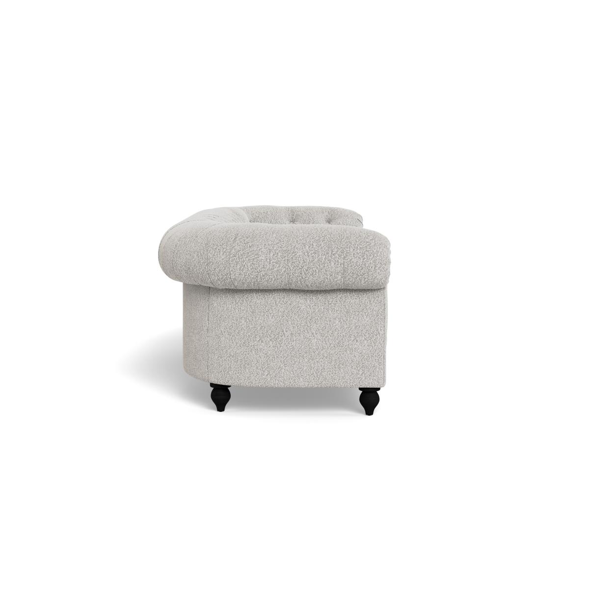 Heal's Fitzrovia 4 Seater Sofa Chunky Boucle Ecru Stained Feet – image 3