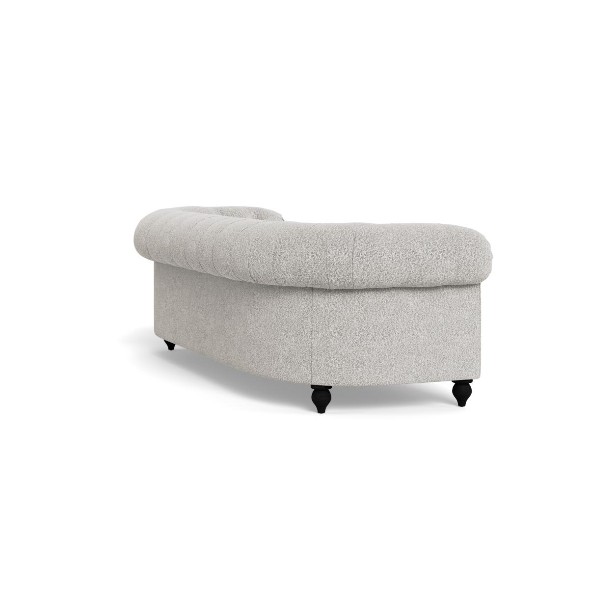 Heal's Fitzrovia 4 Seater Sofa Chunky Boucle Ecru Stained Feet – image 4