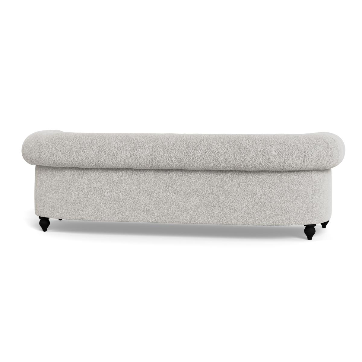Heal's Fitzrovia 4 Seater Sofa Chunky Boucle Ecru Stained Feet – image 5
