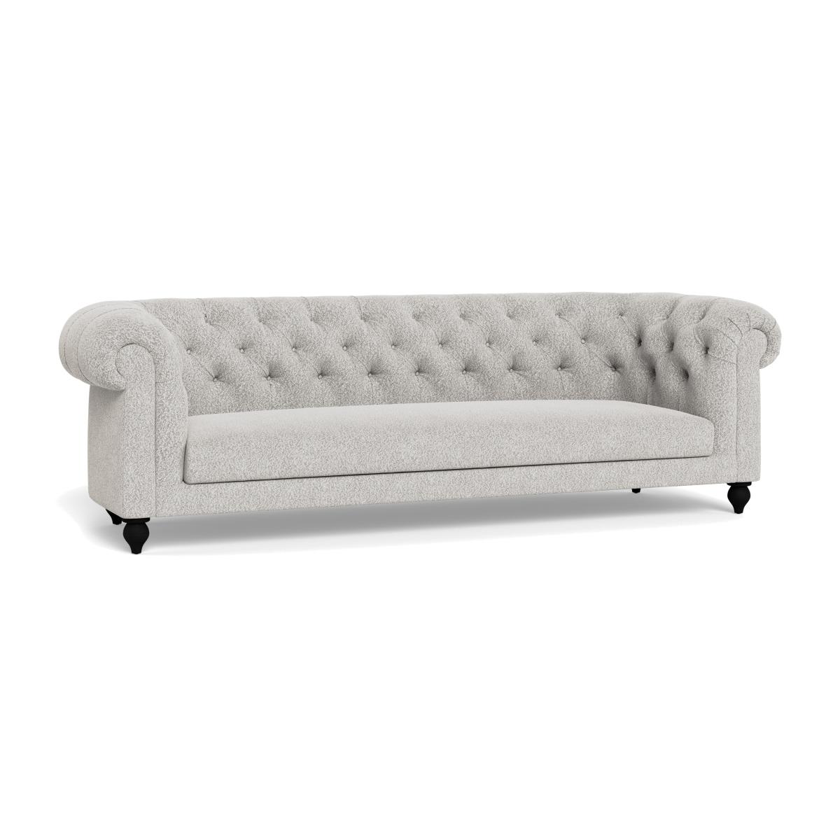 Heal's Fitzrovia 4 Seater Sofa Chunky Boucle Ecru Stained Feet – image 1