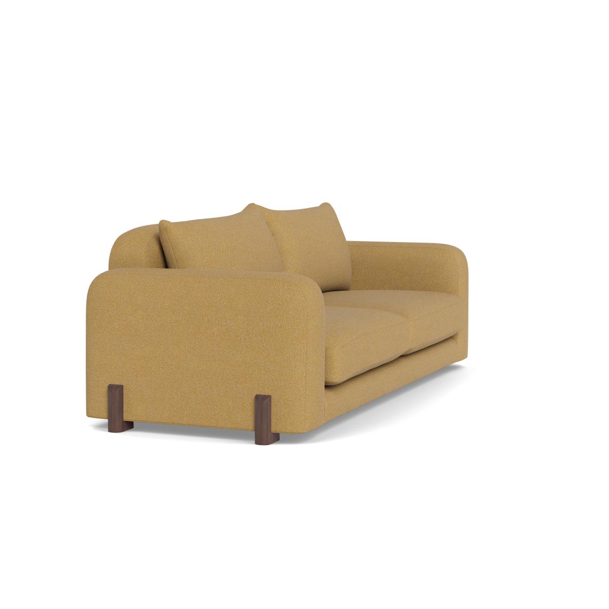 Heal's Nuvola 4 Seater Sofa Boucle Tweed Citrine Black Beech Feet – image 2