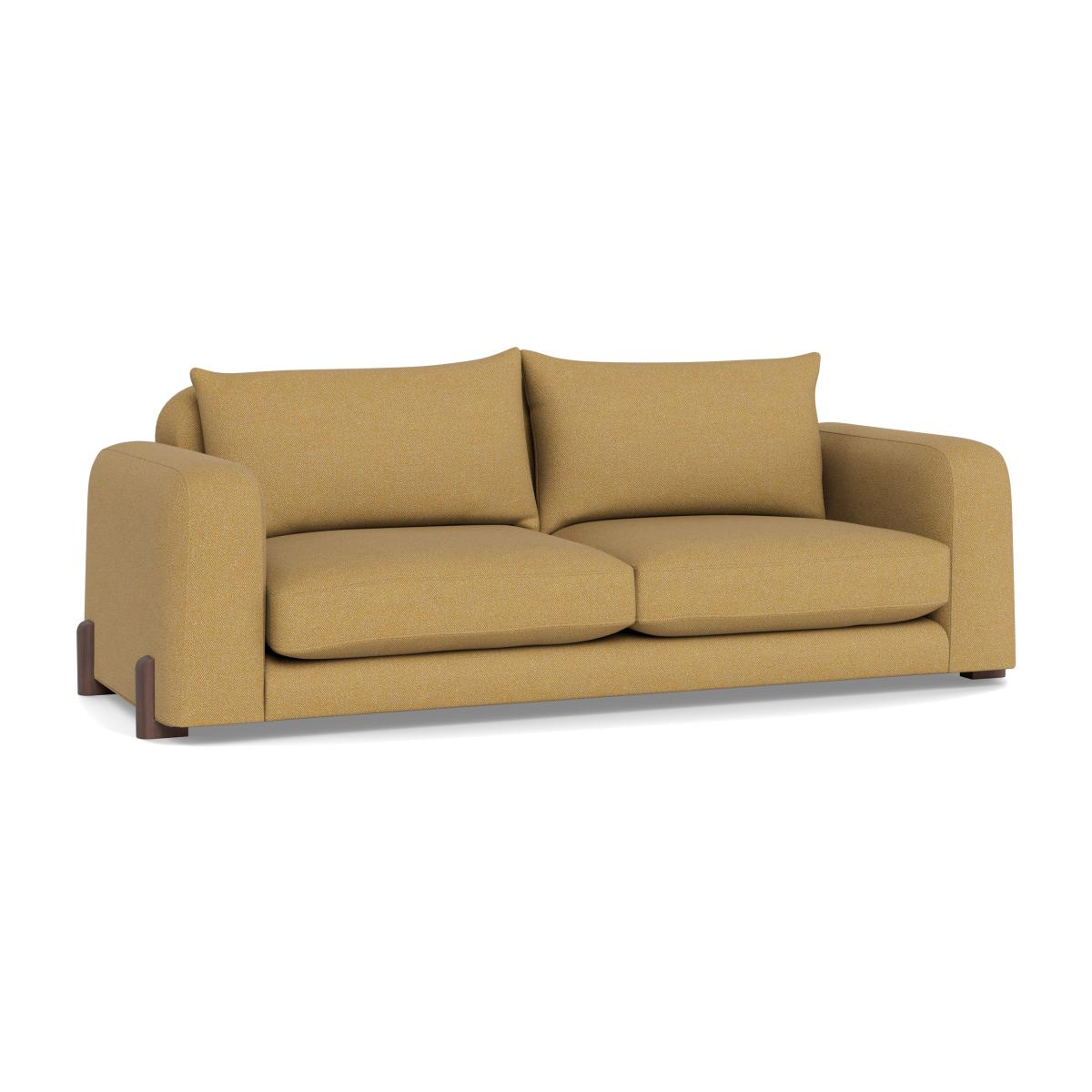 Heal's Nuvola 4 Seater Sofa Boucle Tweed Citrine Black Beech Feet – image 1