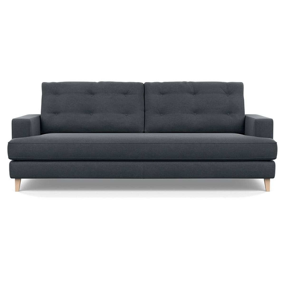 Heal's Mistral 4 Seater Sofa Linen Dark Grey Natural Feet – image 2