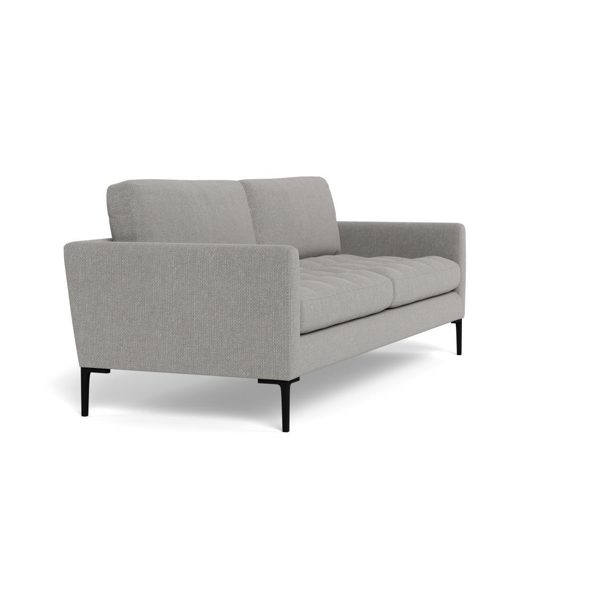 Heal's Eton 4 Seater Sofa Texture Pale Grey Brass Feet - Heal's UK Furniture – image 2
