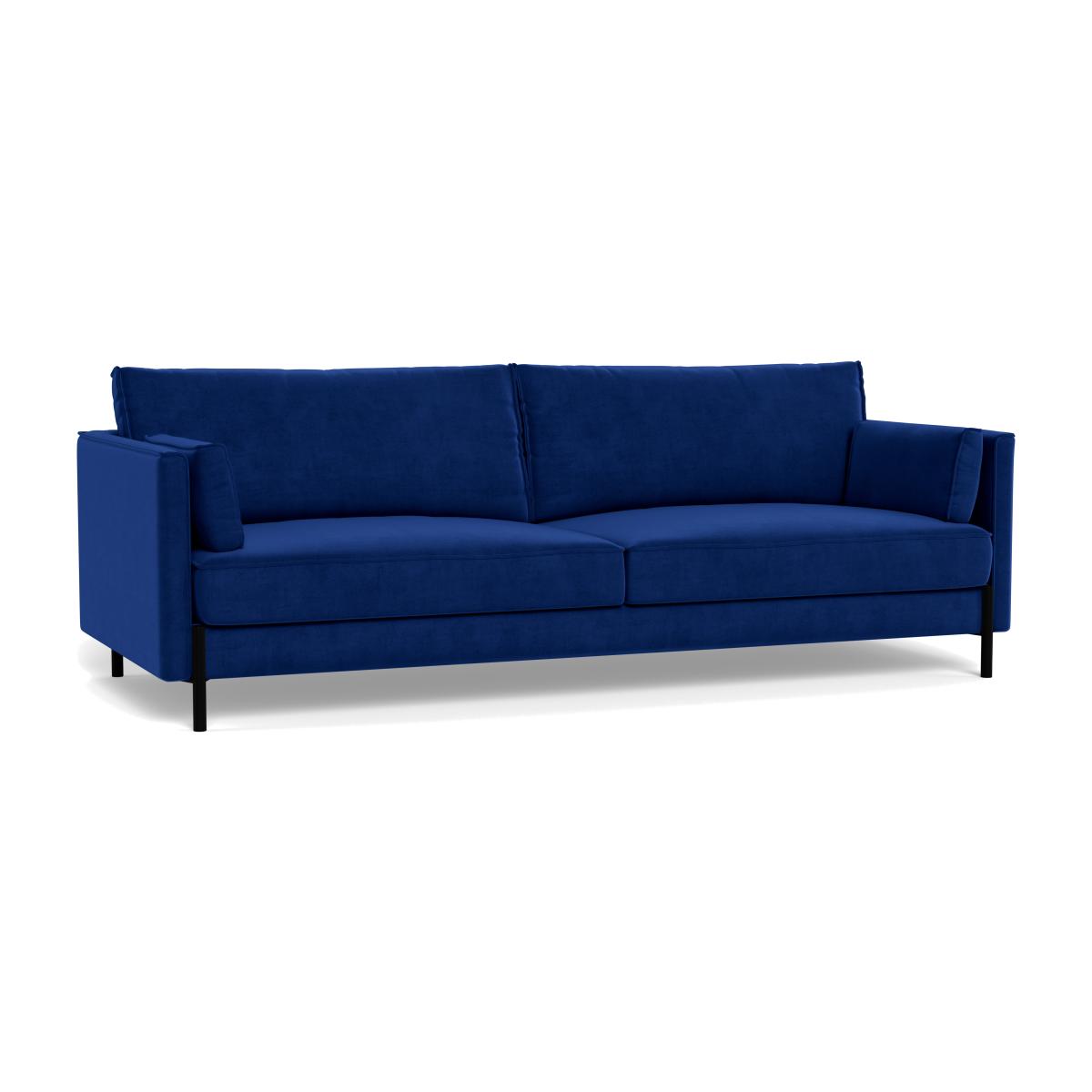 Heal's Tortona 4 seater Sofa Smart Luxe Velvet Azure – image 1