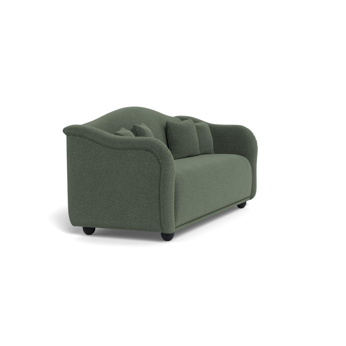 Heal's Tetbury 4 Seater Sofa Boucle Fern Walnut Stained Beech Feet – image 3