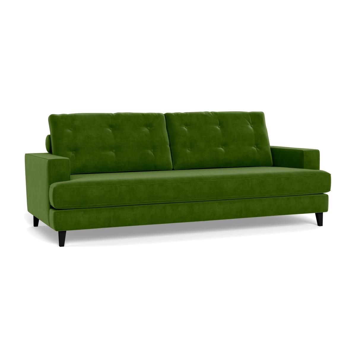 Heal's Mistral 4 Seater Sofa Smart Luxe Velvet Grass Black Feet - Heal's UK Furniture – image 1