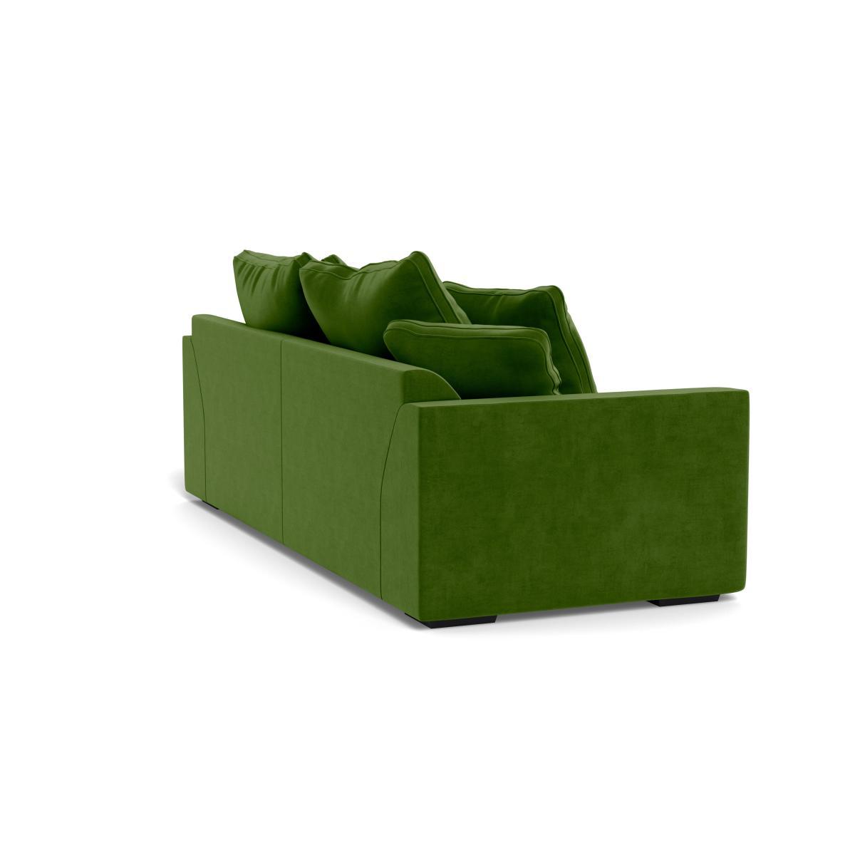 Heal's Cumulus 4 Seater Sofa Smart Luxe Velvet Grass Black Feet - Heal's UK Furniture – image 4