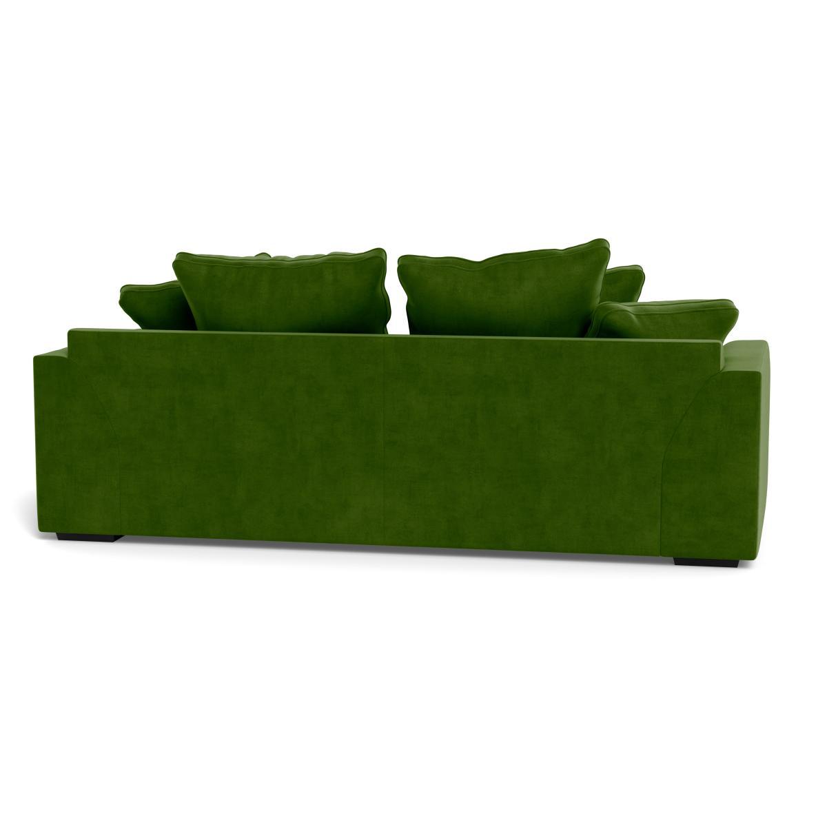Heal's Cumulus 4 Seater Sofa Smart Luxe Velvet Grass Black Feet - Heal's UK Furniture – image 5