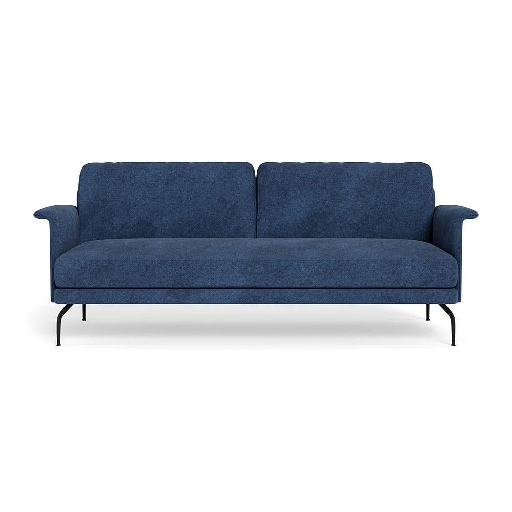 Heal's Iver 4 Seater Sofa Broad Weave Lagoon Black Feet – image 2