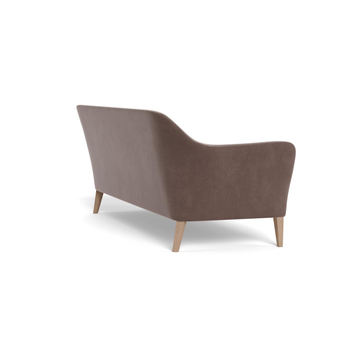 Heal's Wallis 4 Seater Sofa Smart Velvet Mouse Natural Oak Feet – image 5