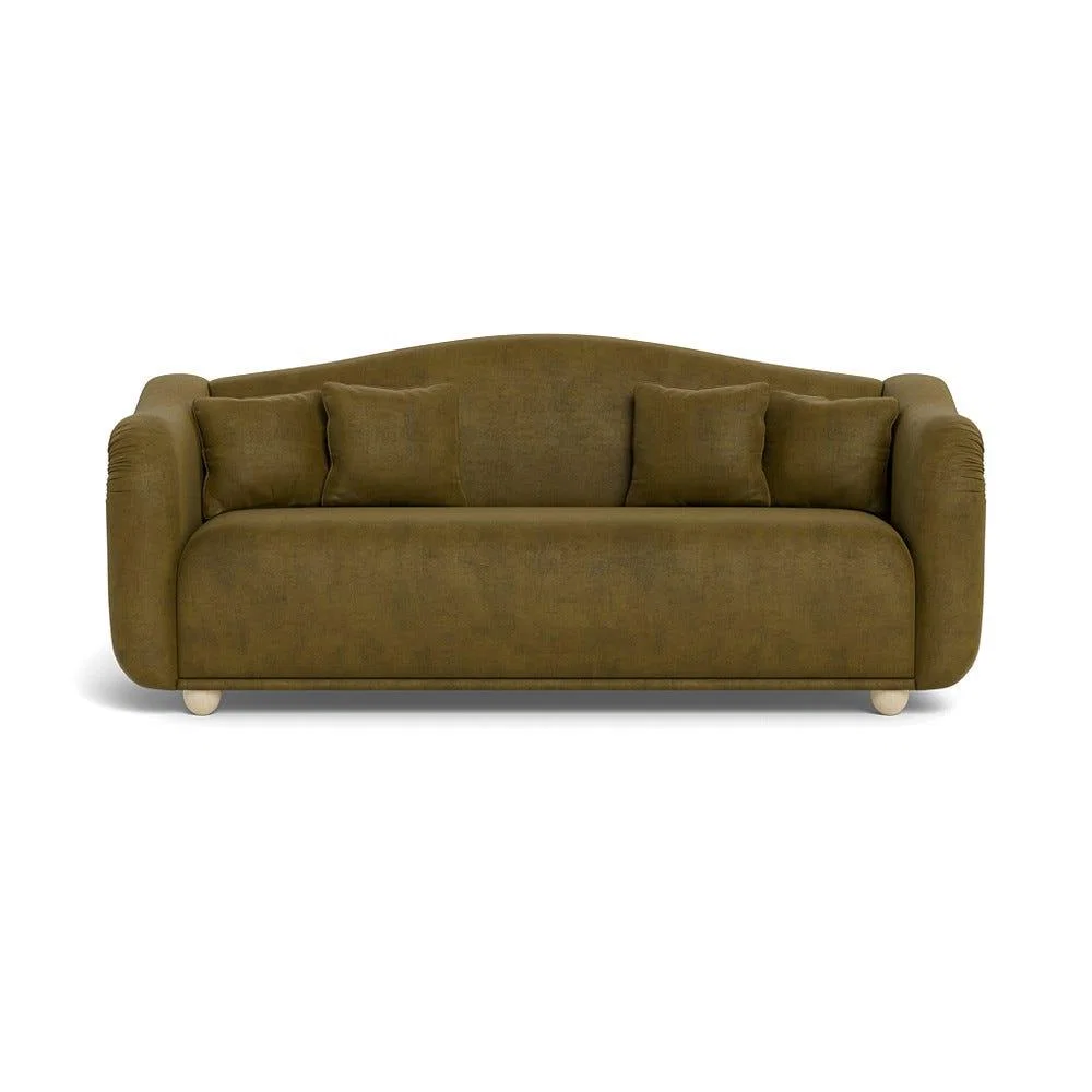 Heal's Tetbury 4 Seater Sofa Smart Luxe Velvet Peridot Natural Beech Feet – image 2