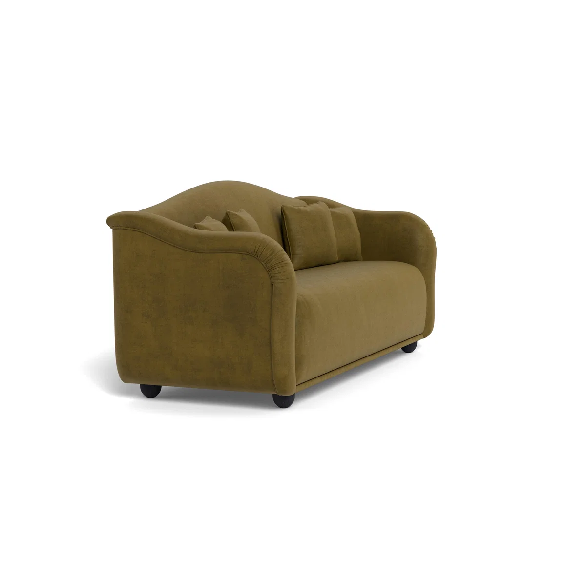 Heal's Tetbury 4 Seater Sofa Smart Luxe Velvet Peridot Natural Beech Feet – image 3