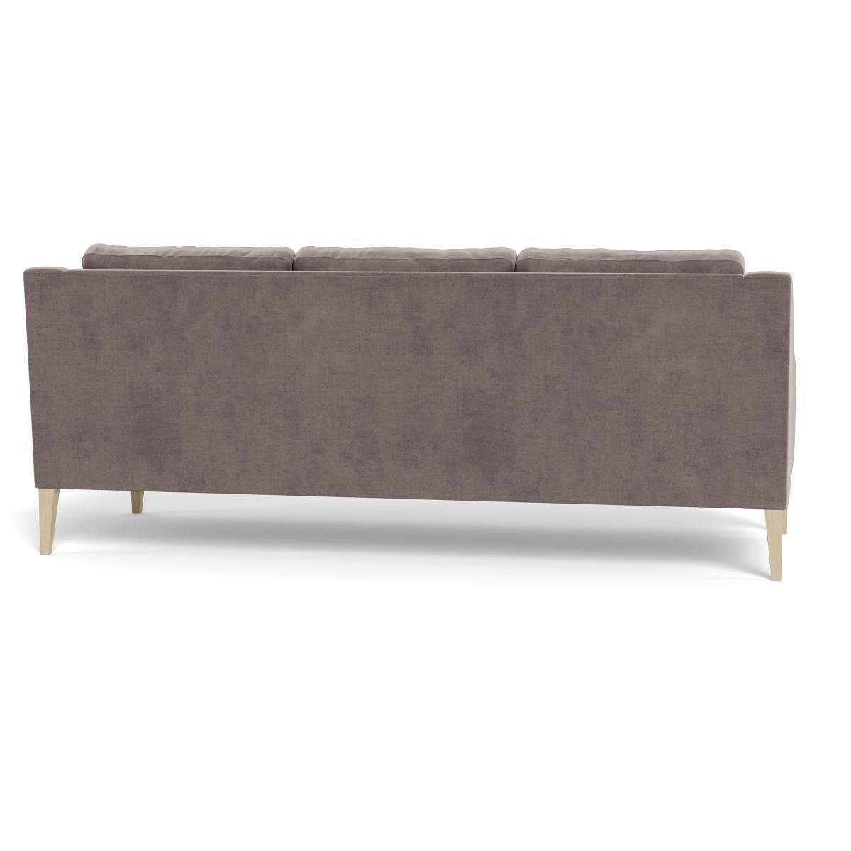 Heal's Richmond 4 Seater Sofa Smart Luxe Velvet Mushroom Black Feet - Heal's UK Furniture – image 5