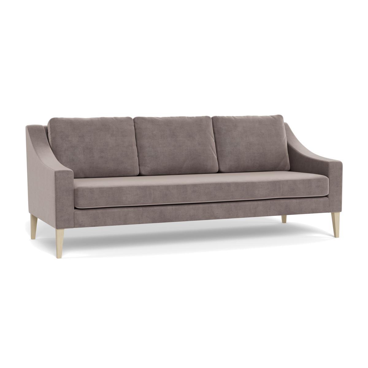 Heal's Richmond 4 Seater Sofa Smart Luxe Velvet Mushroom Black Feet - Heal's UK Furniture – image 1