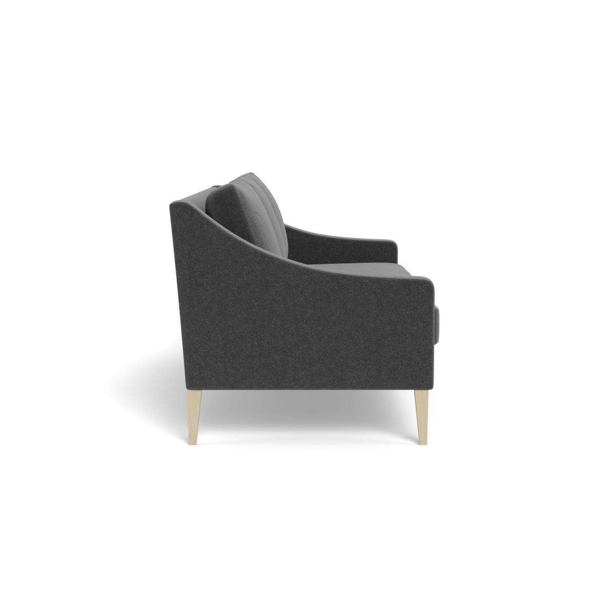 Heal's Richmond 4 Seater Sofa Melton Wool Granite Walnut Feet - Heal's UK Furniture – image 3