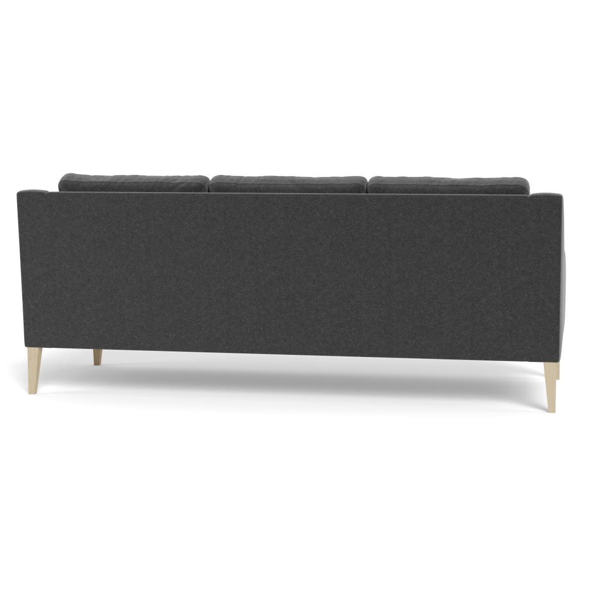 Heal's Richmond 4 Seater Sofa Melton Wool Granite Walnut Feet - Heal's UK Furniture – image 5