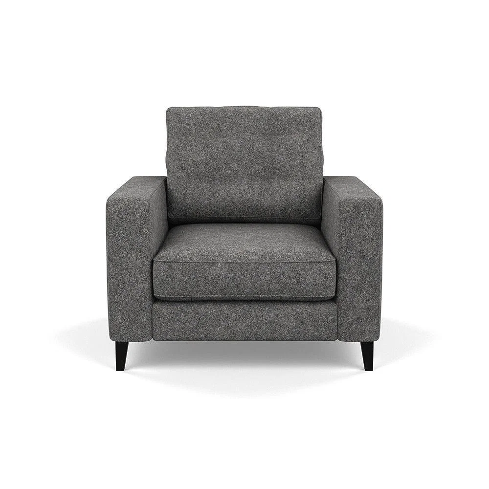 Heal's Richmond 4 Seater Sofa Melton Wool New Navy Black Feet - Heal's UK Furniture – image 2