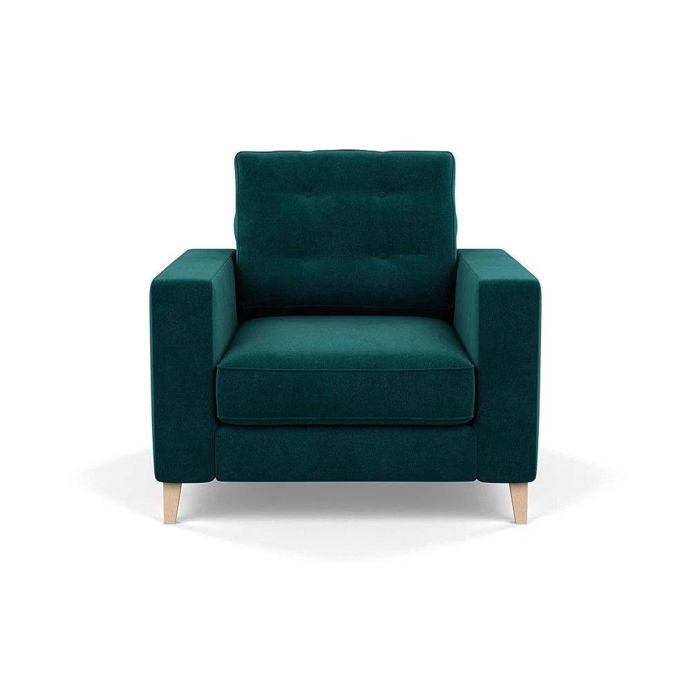 Heal's Richmond 4 Seater Sofa Melton Wool New Navy Black Feet - Heal's UK Furniture – image 108