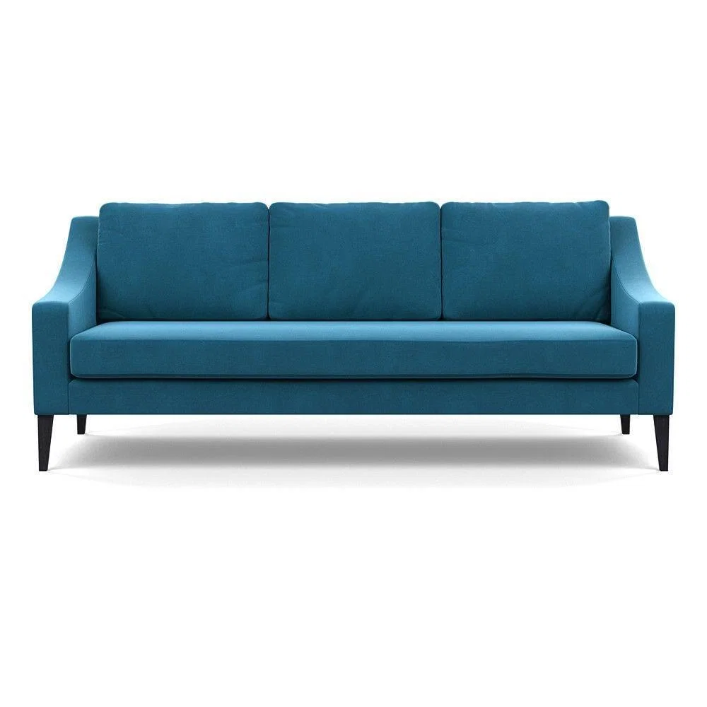Heal's Richmond 4 Seater Sofa Melton Wool New Navy Black Feet - Heal's UK Furniture – image 109