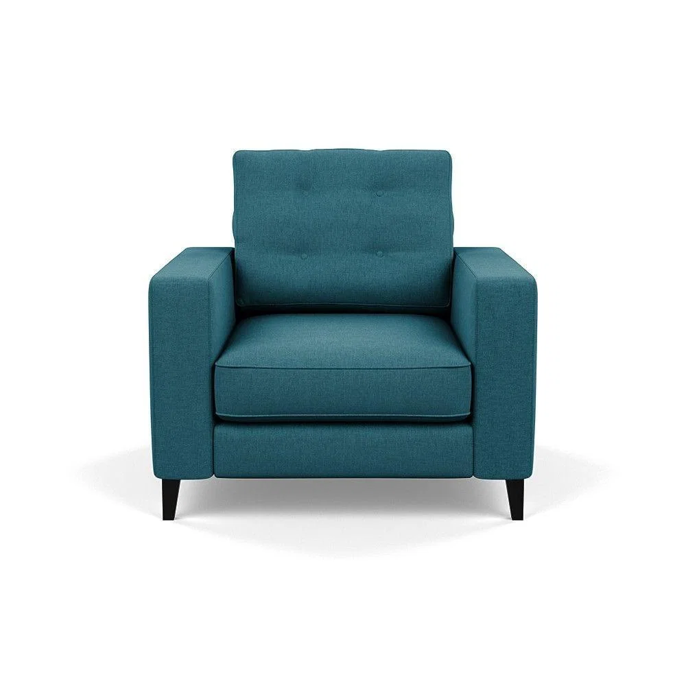 Heal's Richmond 4 Seater Sofa Melton Wool New Navy Black Feet - Heal's UK Furniture – image 113