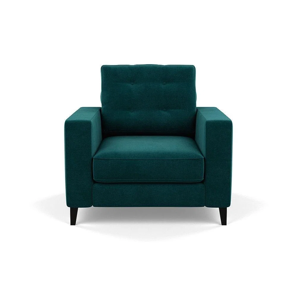 Heal's Richmond 4 Seater Sofa Melton Wool New Navy Black Feet - Heal's UK Furniture – image 118