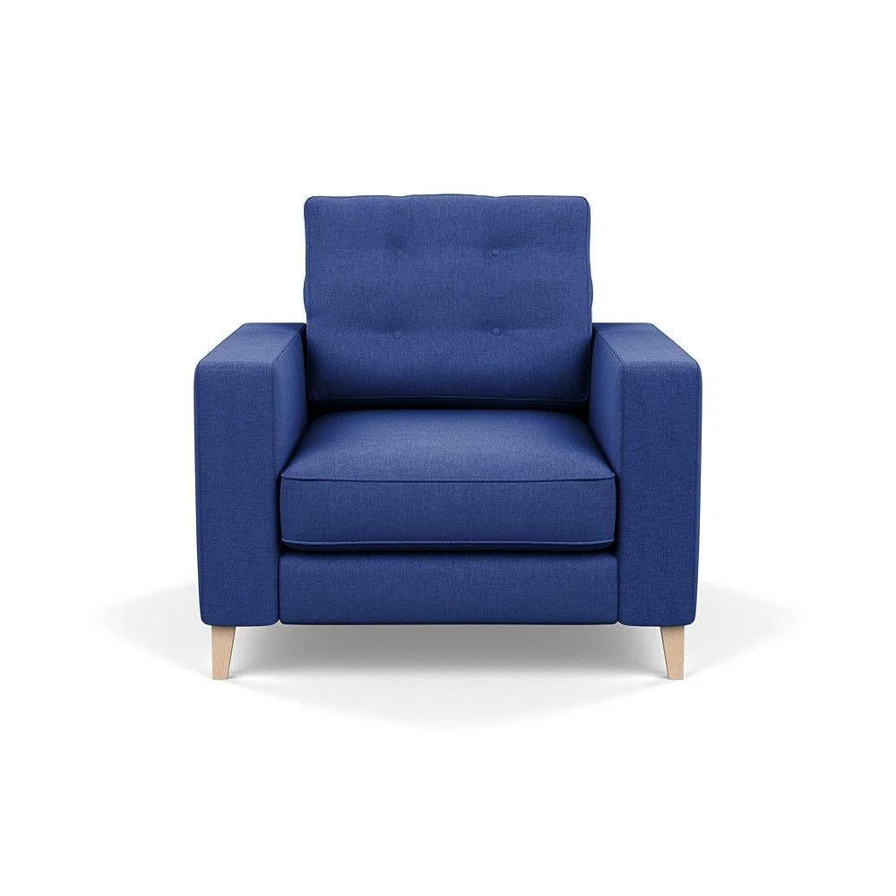 Heal's Richmond 4 Seater Sofa Melton Wool New Navy Black Feet - Heal's UK Furniture – image 121