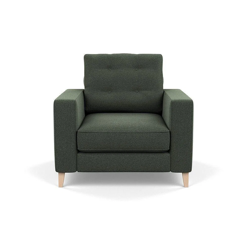 Heal's Richmond 4 Seater Sofa Melton Wool New Navy Black Feet - Heal's UK Furniture – image 126