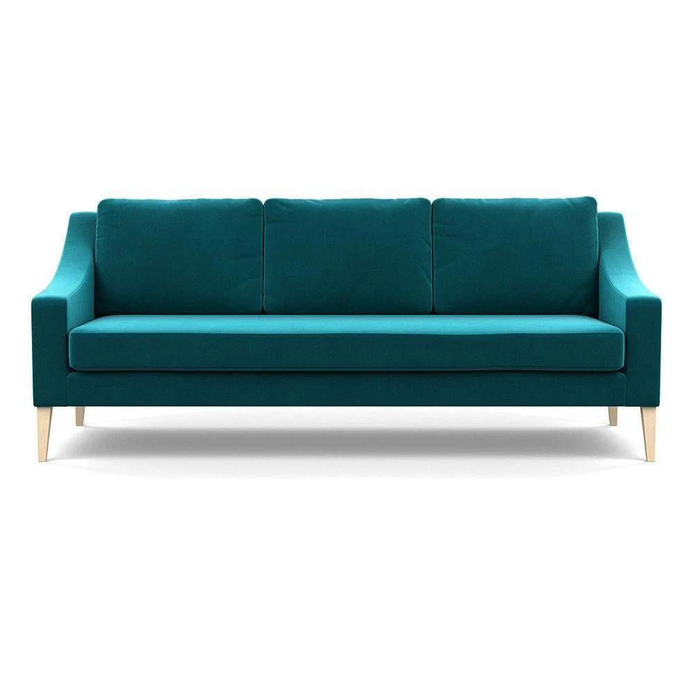 Heal's Richmond 4 Seater Sofa Melton Wool New Navy Black Feet - Heal's UK Furniture – image 133