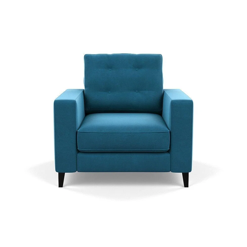 Heal's Richmond 4 Seater Sofa Melton Wool New Navy Black Feet - Heal's UK Furniture – image 134