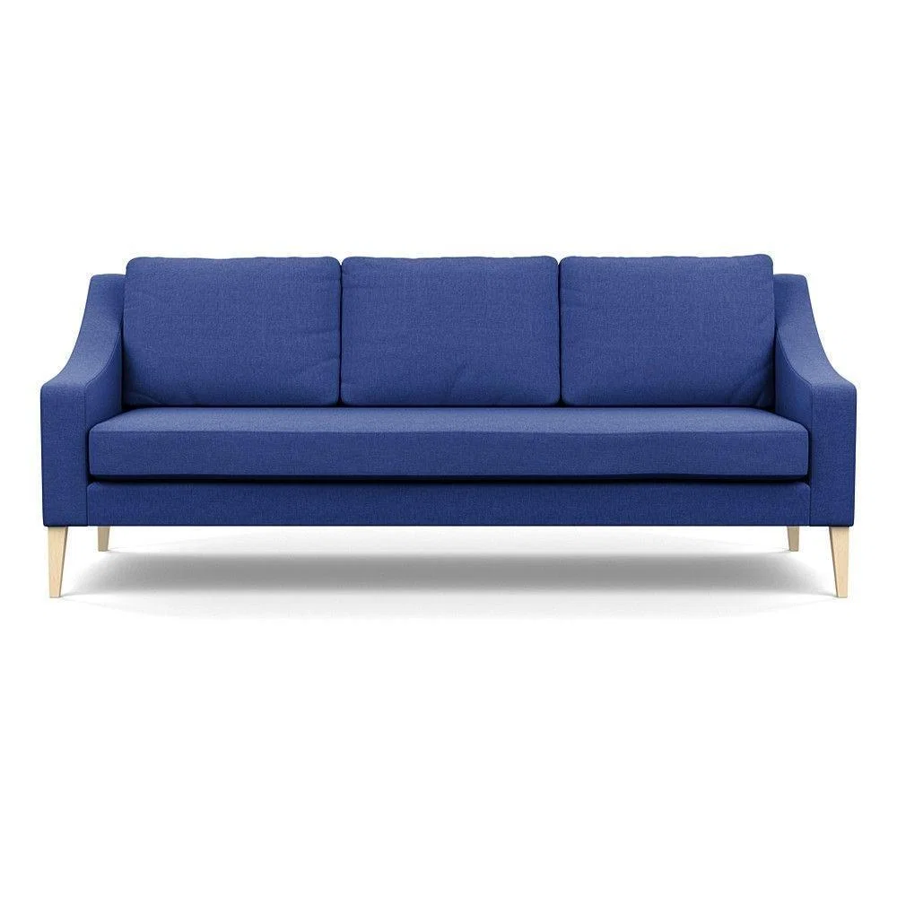 Heal's Richmond 4 Seater Sofa Melton Wool New Navy Black Feet - Heal's UK Furniture – image 140