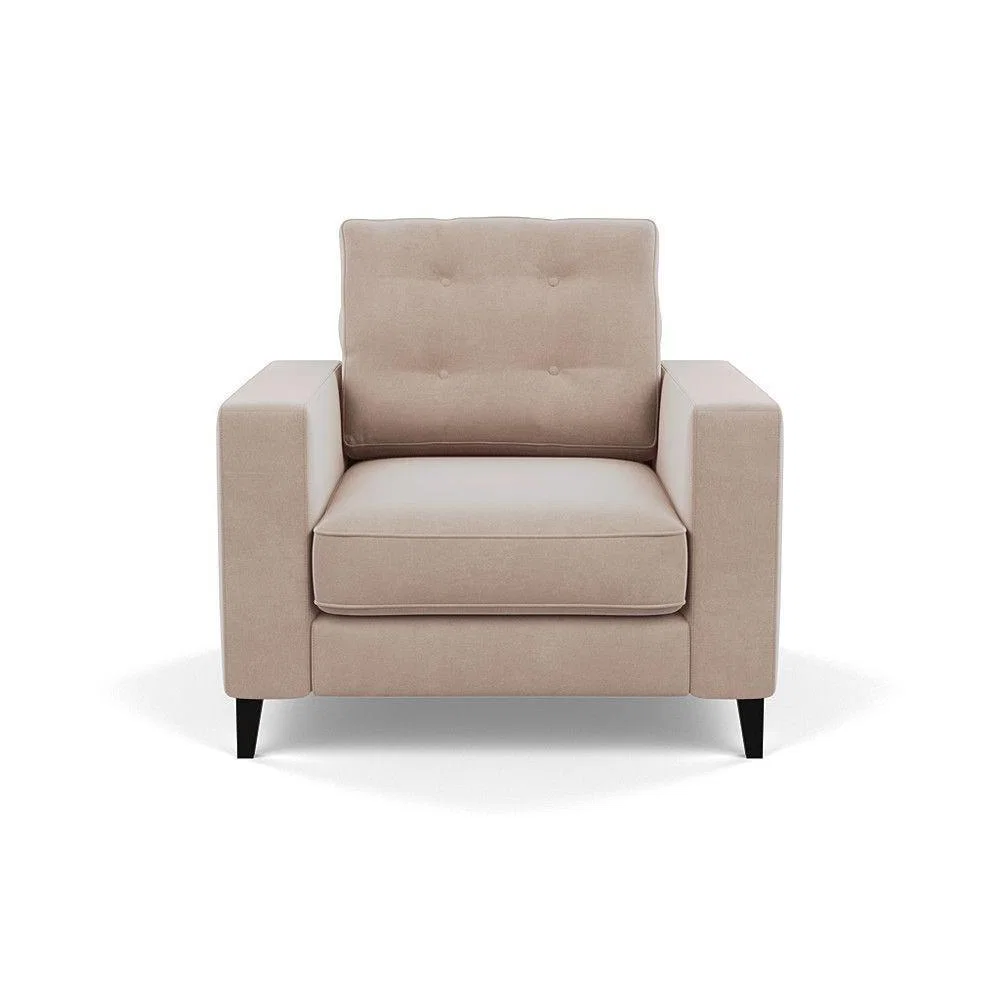 Heal's Richmond 4 Seater Sofa Melton Wool New Navy Black Feet - Heal's UK Furniture – image 15