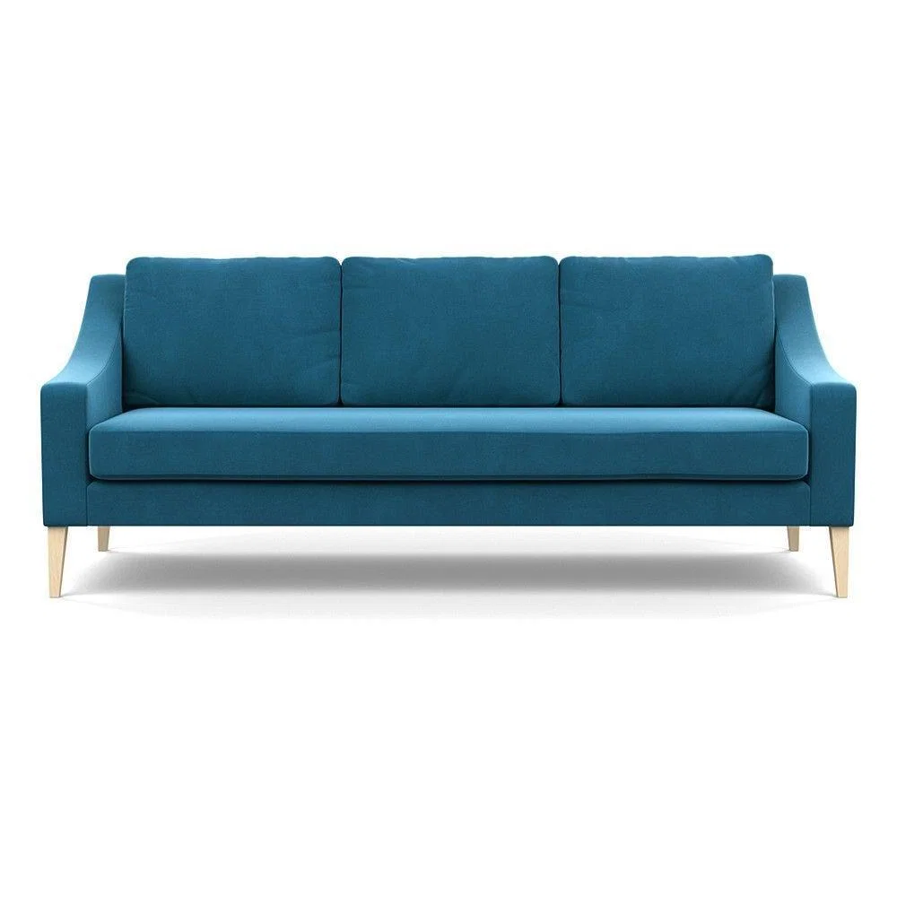 Heal's Richmond 4 Seater Sofa Melton Wool New Navy Black Feet - Heal's UK Furniture – image 142