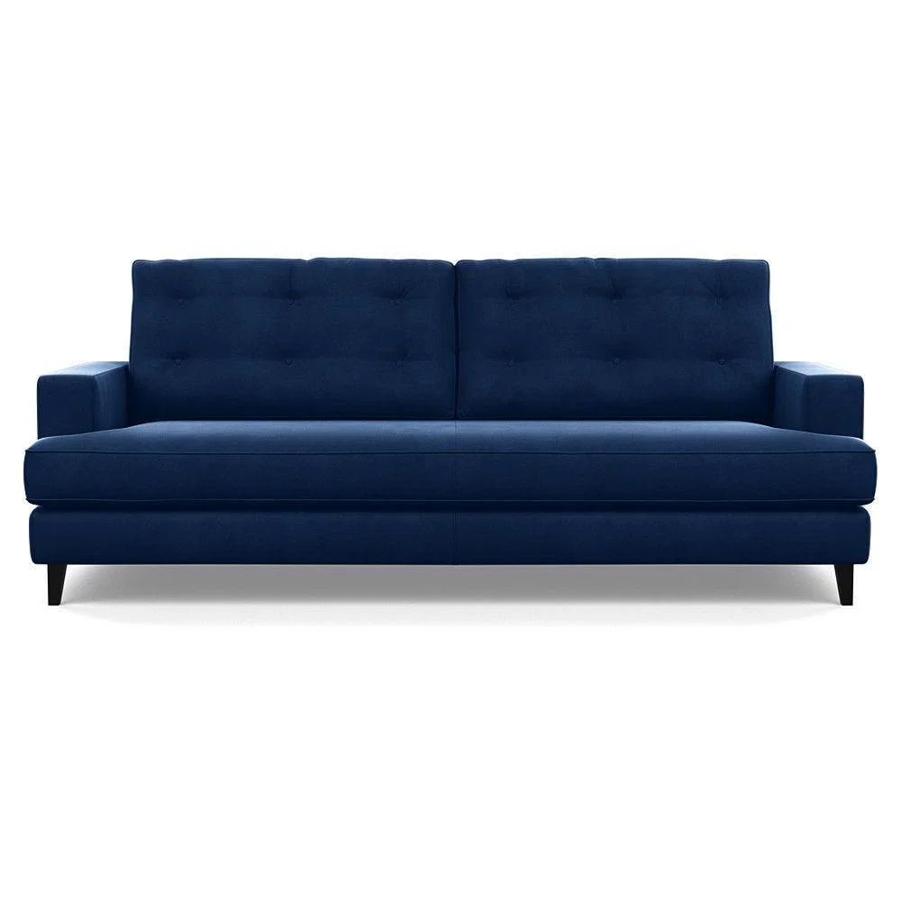 Heal's Richmond 4 Seater Sofa Melton Wool New Navy Black Feet - Heal's UK Furniture – image 146