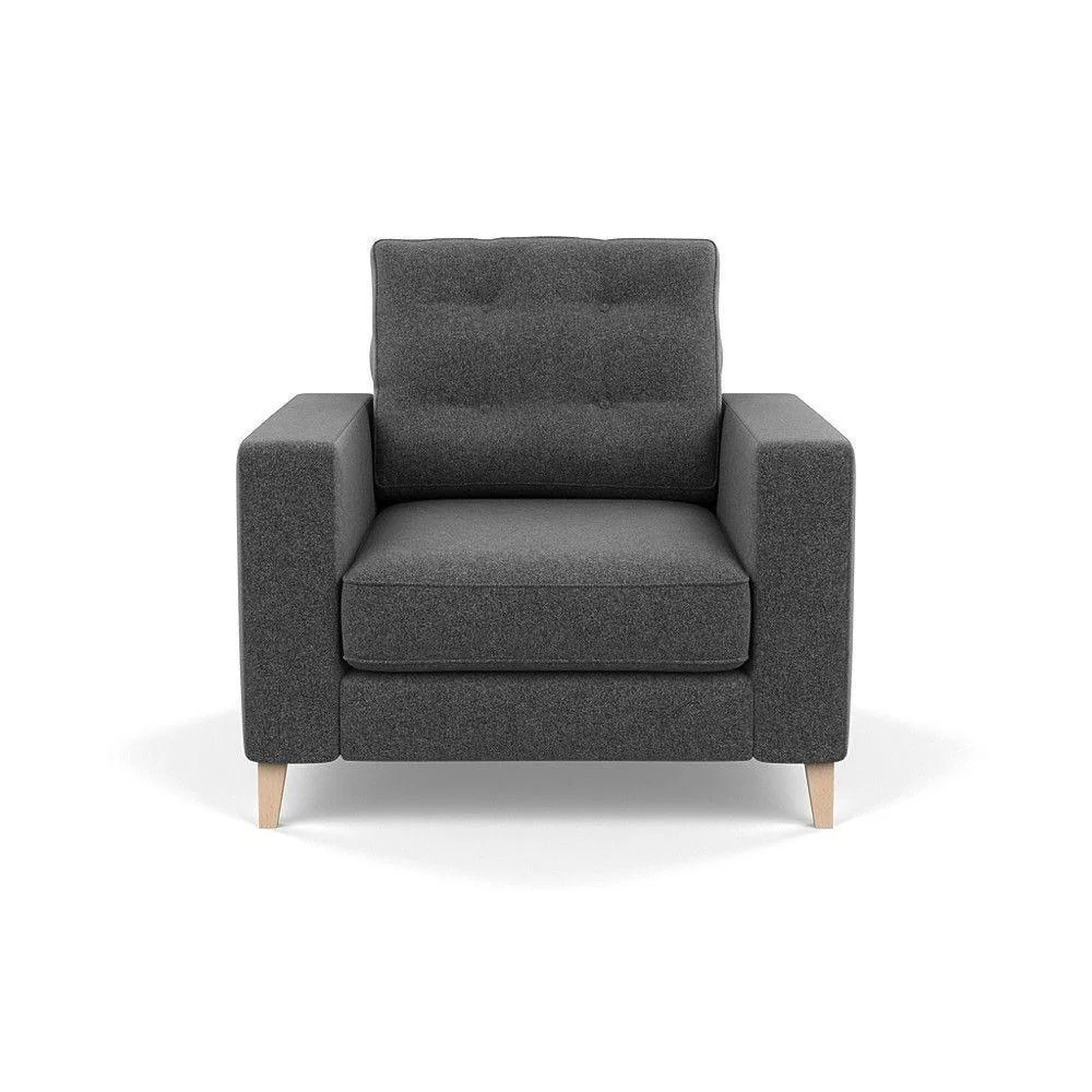 Heal's Richmond 4 Seater Sofa Melton Wool New Navy Black Feet - Heal's UK Furniture – image 148