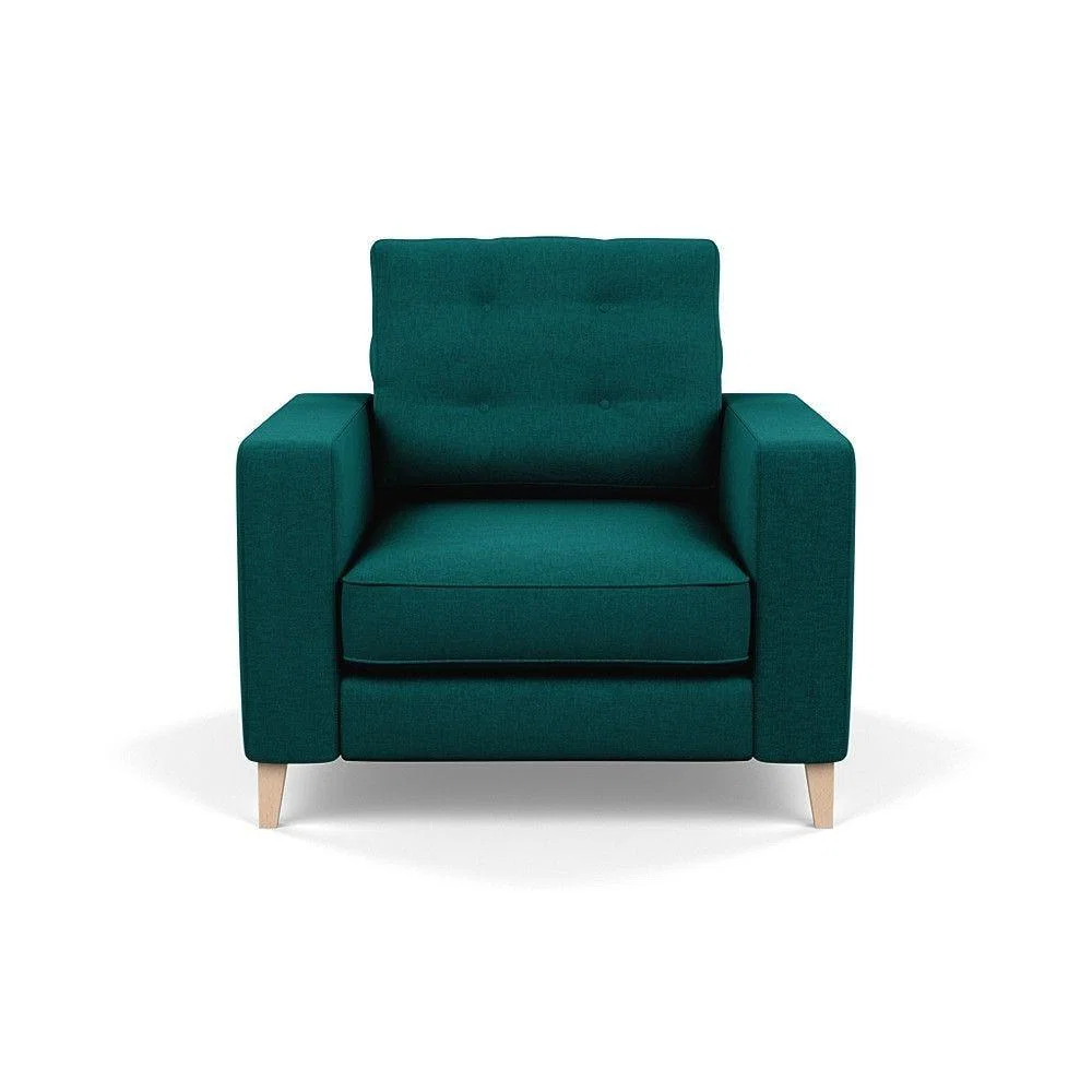 Heal's Richmond 4 Seater Sofa Melton Wool New Navy Black Feet - Heal's UK Furniture – image 149