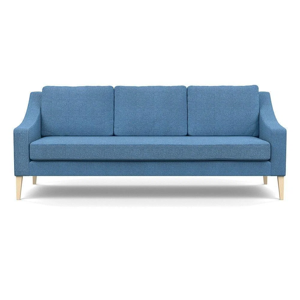 Heal's Richmond 4 Seater Sofa Melton Wool New Navy Black Feet - Heal's UK Furniture – image 16